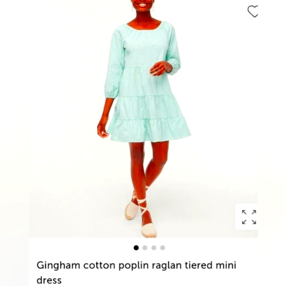 J Crew. New with tags. Gingham dress